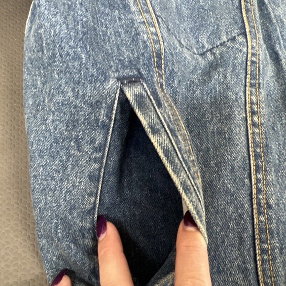 Vintage Gap Denim Jacket Mens X-Small Trucker Blue Medium Wash 90s Made in USA - Picture 9 of 11